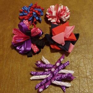 5 hair clips